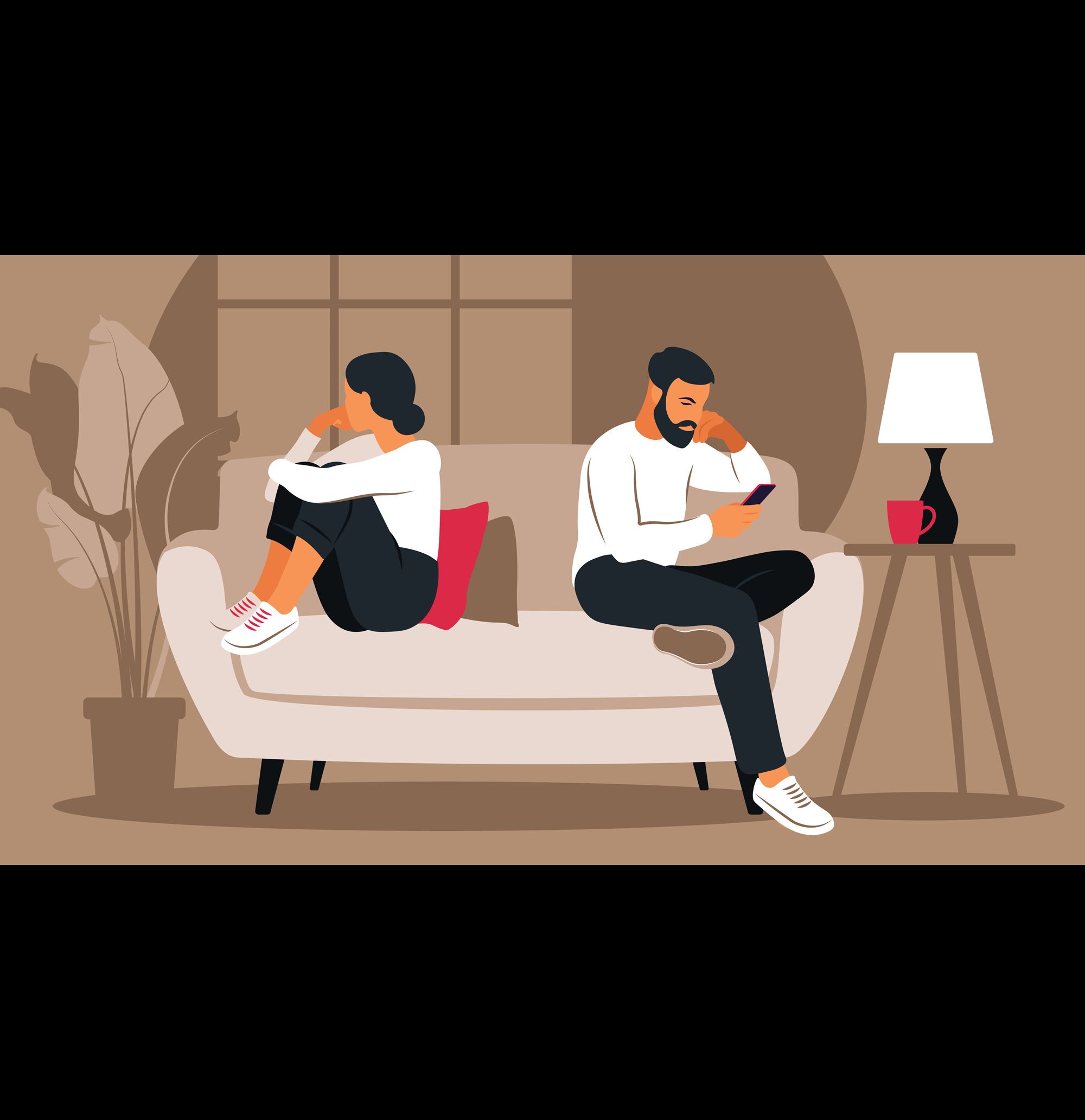 couple on couch illustration 16x9